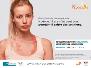 L’association France Psoriasis réalise une campagne afin de sensibiliser les jeunes à ce phénomène.